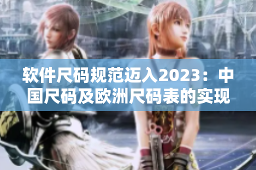 軟件尺碼規(guī)范邁入2023：中國(guó)尺碼及歐洲尺碼表的實(shí)現(xiàn)與應(yīng)用