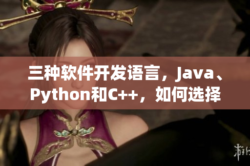 三種軟件開發(fā)語(yǔ)言，Java、Python和C++，如何選擇？