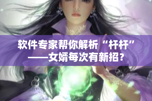 軟件專家?guī)湍憬馕觥皸U桿”——女婿每次有新招？