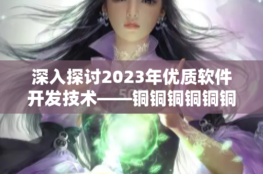 深入探討2023年優(yōu)質(zhì)軟件開(kāi)發(fā)技術(shù)——銅銅銅銅銅銅銅的軟件之道