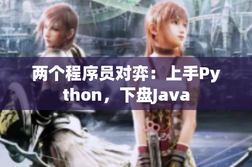 兩個(gè)程序員對(duì)弈：上手Python，下盤Java