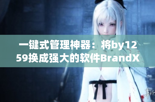 一鍵式管理神器：將by1259換成強大的軟件BrandX