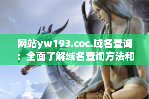 網(wǎng)站yw193.coc.域名查詢：全面了解域名查詢方法和技巧