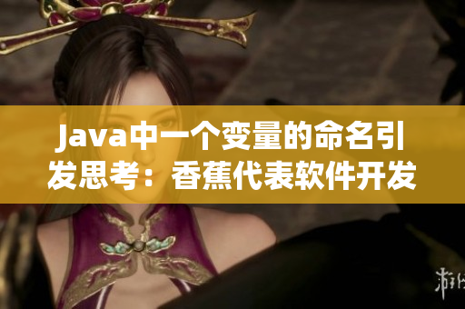 Java中一個(gè)變量的命名引發(fā)思考：香蕉代表軟件開(kāi)發(fā)中的加盟費(fèi)用？