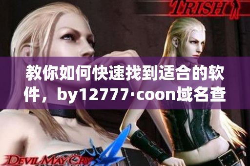 教你如何快速找到適合的軟件，by12777·coon域名查詢攻略！