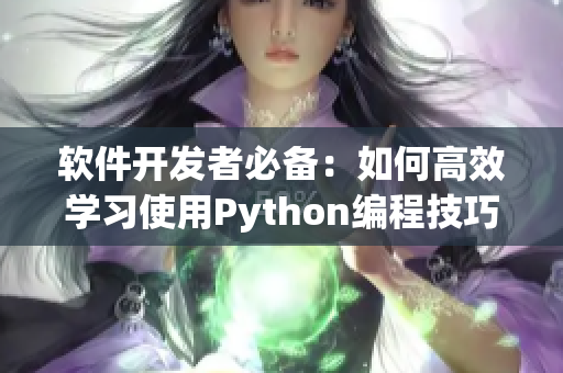 軟件開發(fā)者必備：如何高效學習使用Python編程技巧