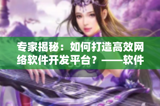 專家揭秘：如何打造高效網(wǎng)絡(luò)軟件開發(fā)平臺？——軟件開發(fā)者必讀！