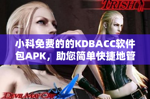 小科免費的的KDBACC軟件包APK，助您簡單快捷地管理財務(wù)賬目！