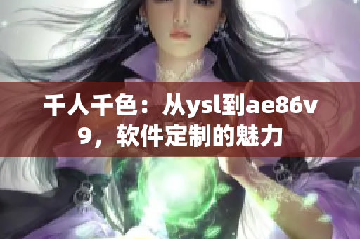 千人千色：從ysl到ae86v9，軟件定制的魅力