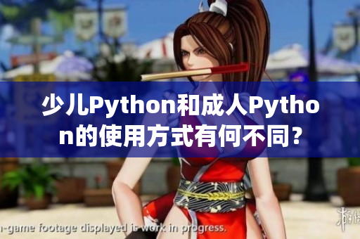 少兒Python和成人Python的使用方式有何不同？