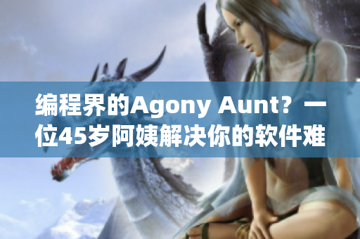 編程界的Agony Aunt？一位45歲阿姨解決你的軟件難題