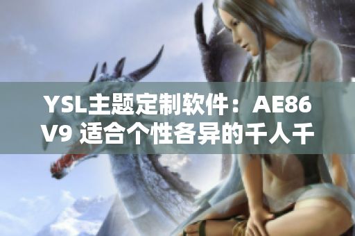 YSL主題定制軟件：AE86V9 適合個性各異的千人千色群體