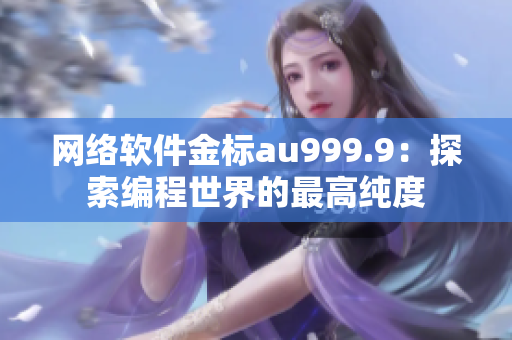 網(wǎng)絡軟件金標au999.9：探索編程世界的最高純度