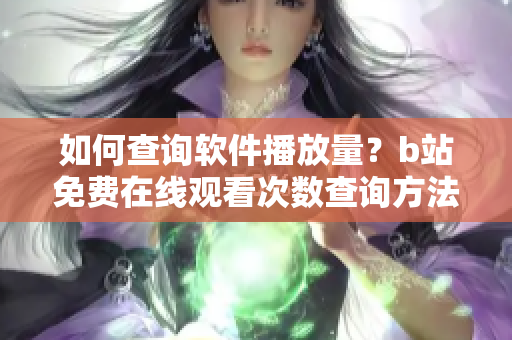 如何查詢軟件播放量？b站免費(fèi)在線觀看次數(shù)查詢方法分享