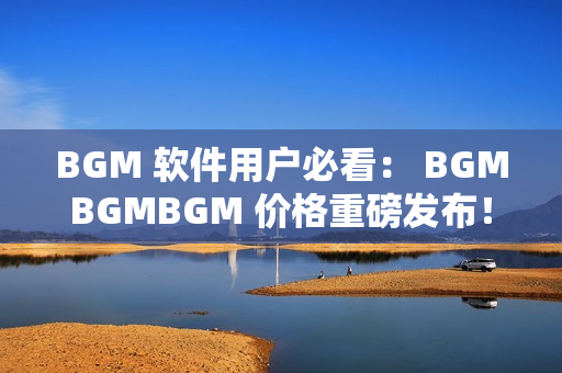 BGM 軟件用戶必看： BGMBGMBGM 價格重磅發(fā)布！