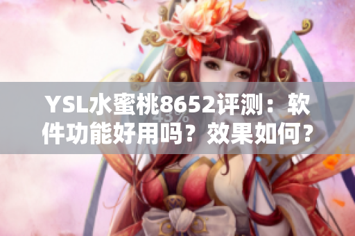 YSL水蜜桃8652評測：軟件功能好用嗎？效果如何？