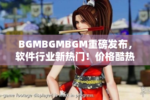 BGMBGMBGM重磅發(fā)布，軟件行業(yè)新熱門！價格酷熱接受預訂中！