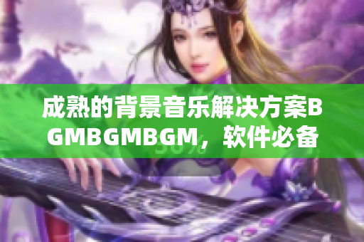 成熟的背景音樂解決方案BGMBGMBGM，軟件必備音樂庫