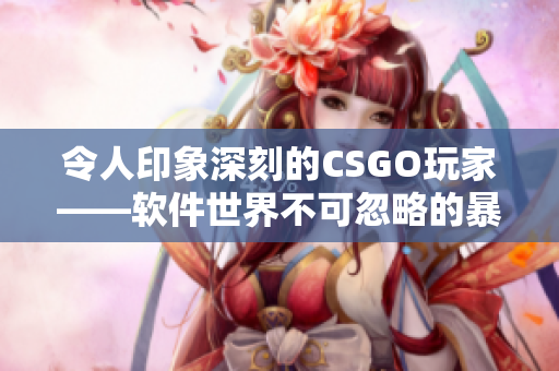 令人印象深刻的CSGO玩家——軟件世界不可忽略的暴躁老阿姨