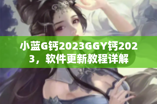 小藍(lán)G鈣2023GGY鈣2023，軟件更新教程詳解