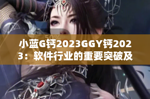 小藍G鈣2023GGY鈣2023：軟件行業(yè)的重要突破及應用展望