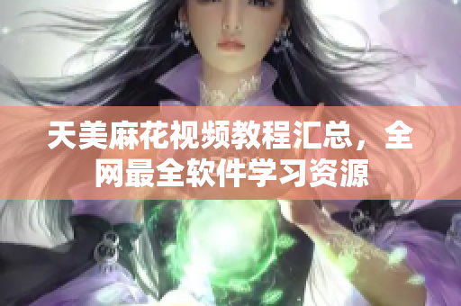 天美麻花視頻教程匯總，全網(wǎng)最全軟件學(xué)習(xí)資源