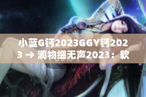 小藍G鈣2023GGY鈣2023 → 潤物細無聲2023：軟件界的新征程