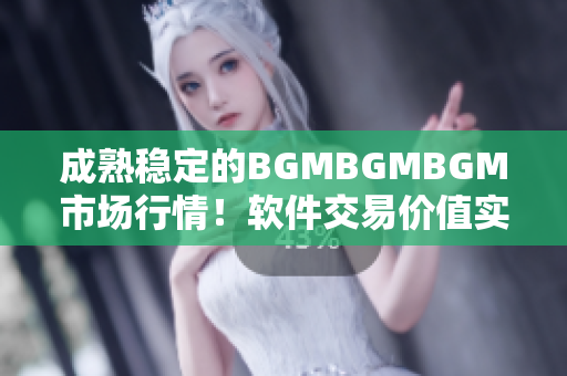 成熟穩(wěn)定的BGMBGMBGM市場(chǎng)行情！軟件交易價(jià)值實(shí)現(xiàn)增長(zhǎng)