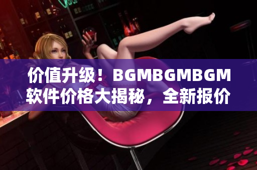 價值升級！BGMBGMBGM軟件價格大揭秘，全新報價揭曉