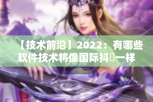 【技術前沿】2022：有哪些軟件技術將像國際抖抈一樣走向全球化？