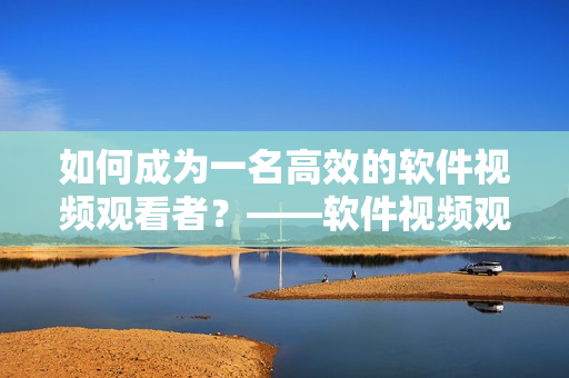 如何成為一名高效的軟件視頻觀看者？——軟件視頻觀看技巧和方法大揭秘